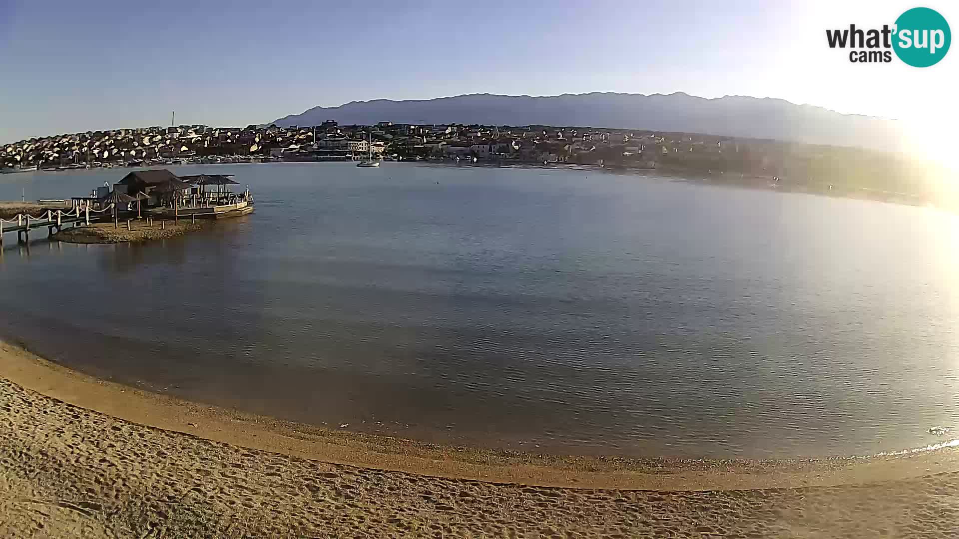 Novalja Kamera v živo – mestna plaža
