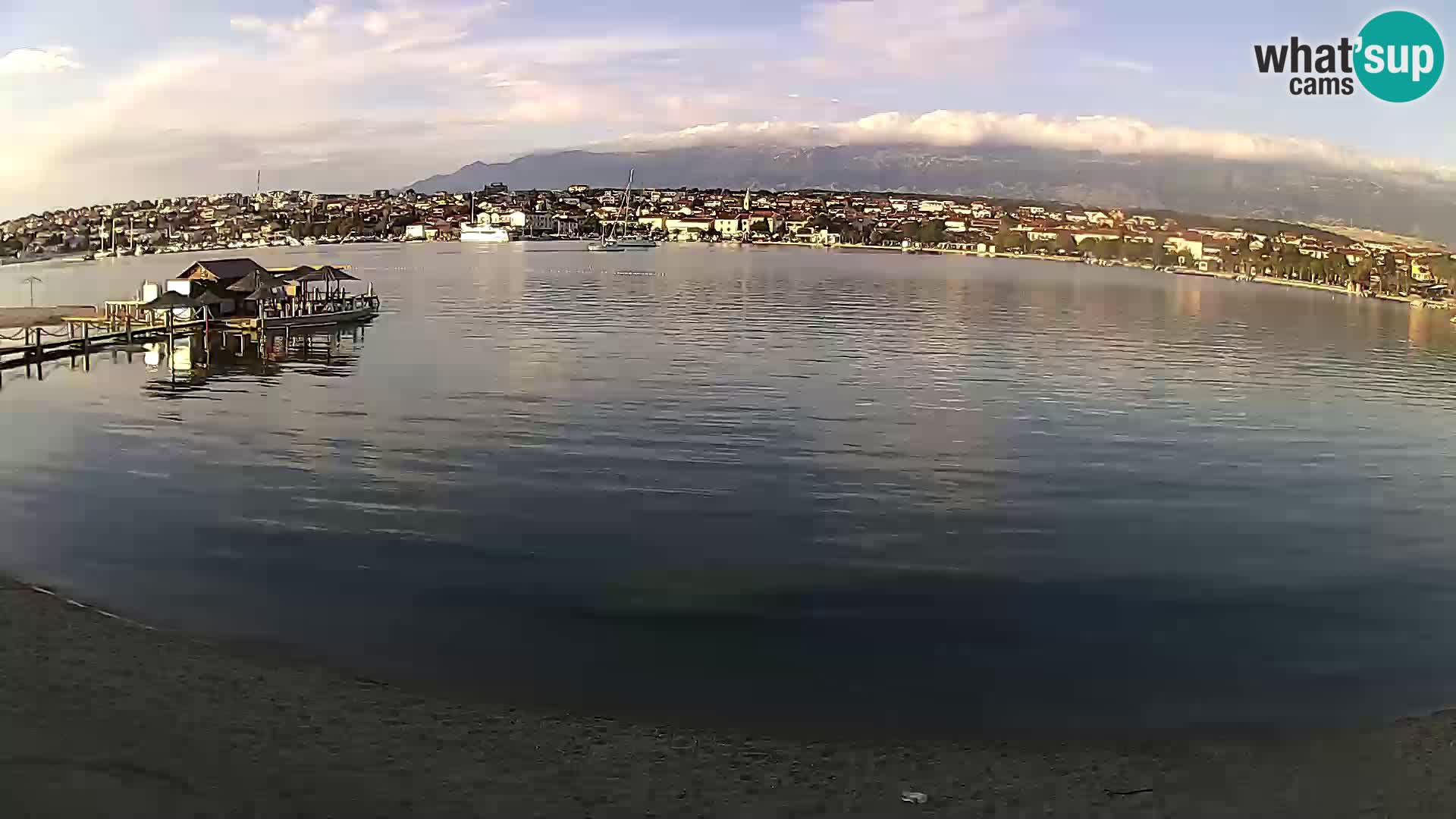 Novalja livecam – plage de la ville