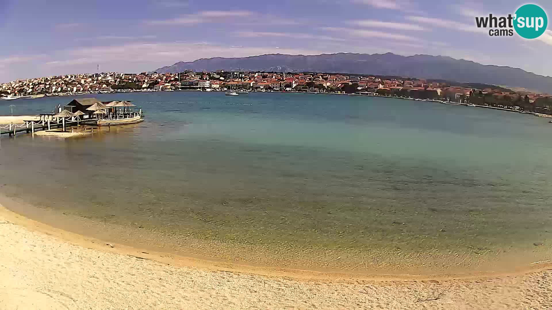 Live webcam Novalja – The Town beach