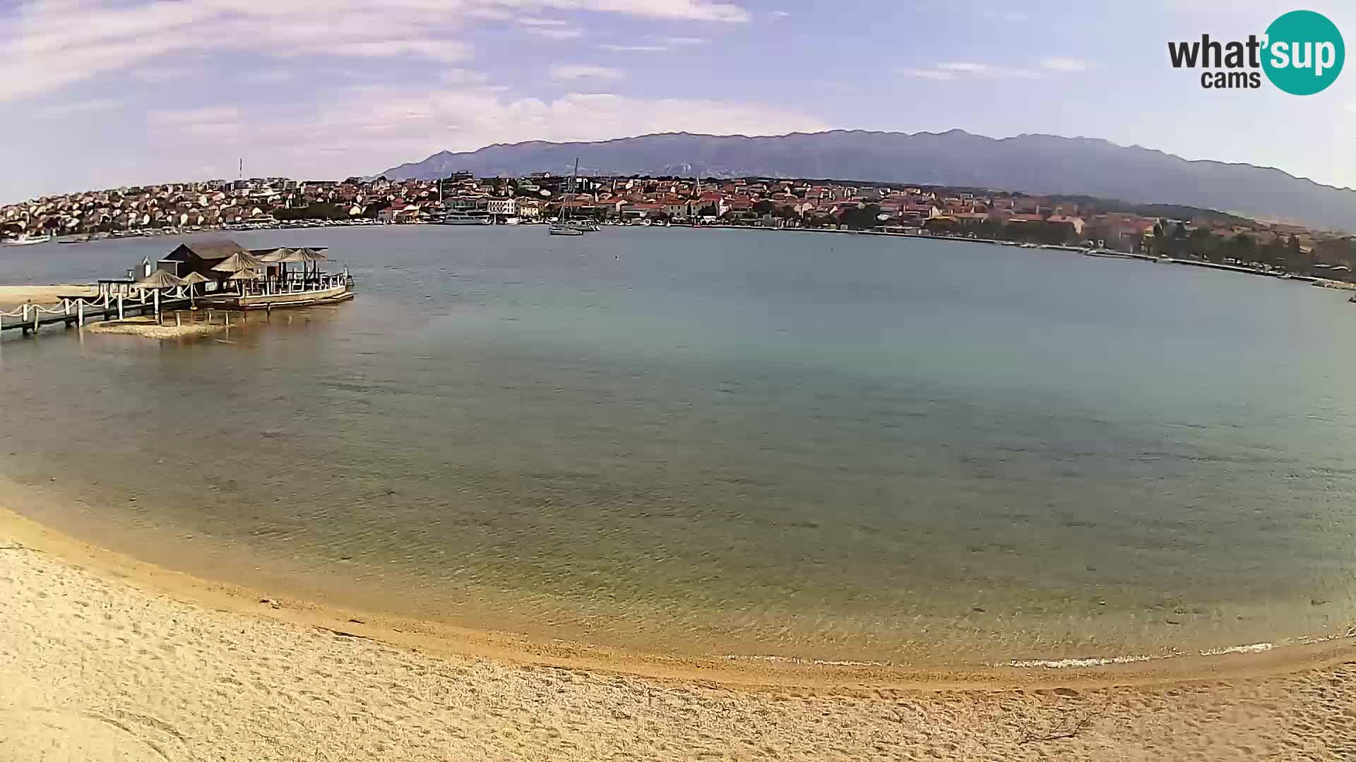 Live webcam Novalja – The Town beach