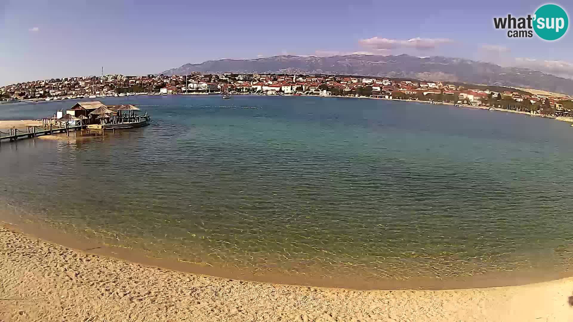 Novalja livecam – plage de la ville