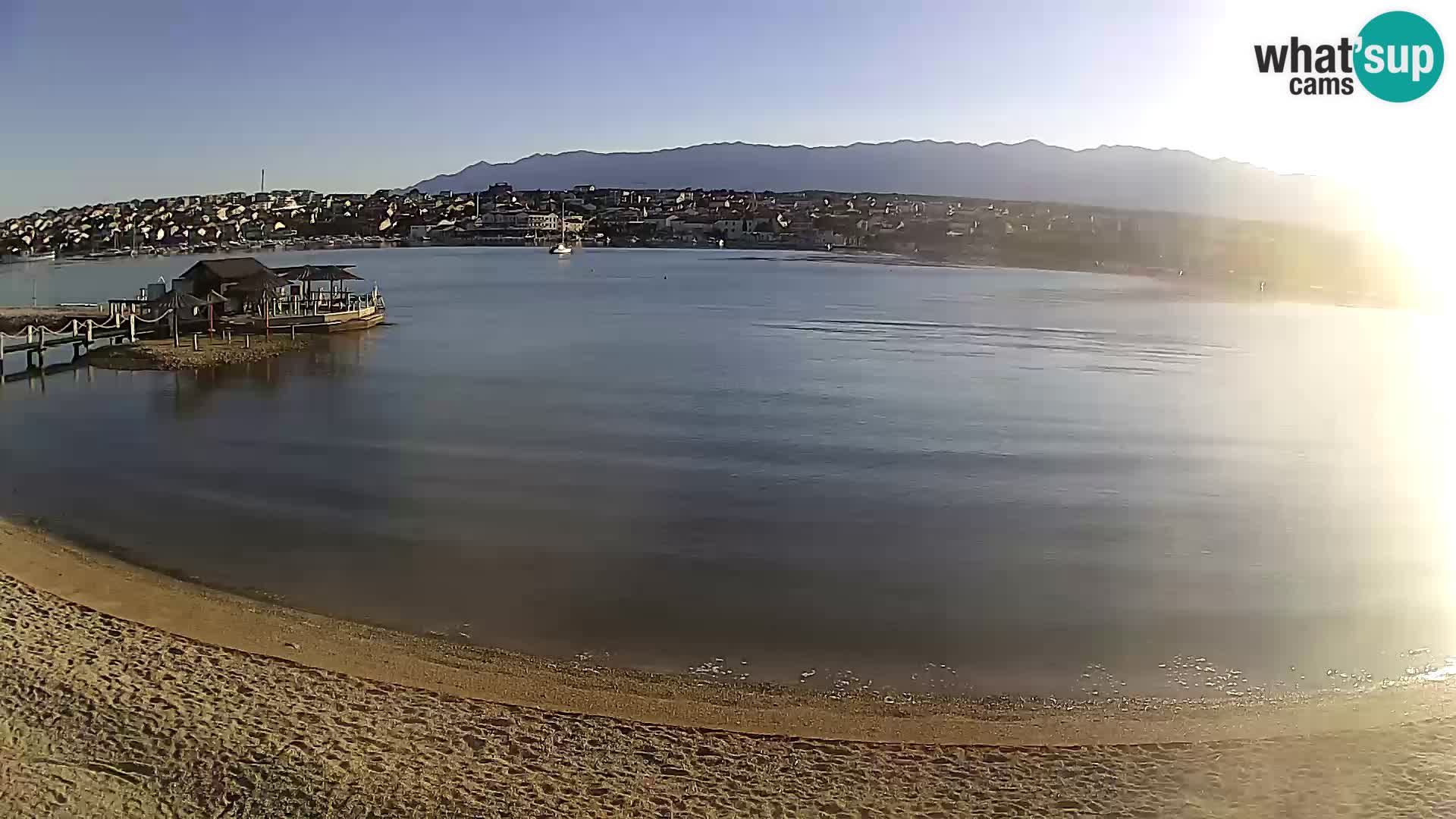 Novalja Kamera v živo – mestna plaža