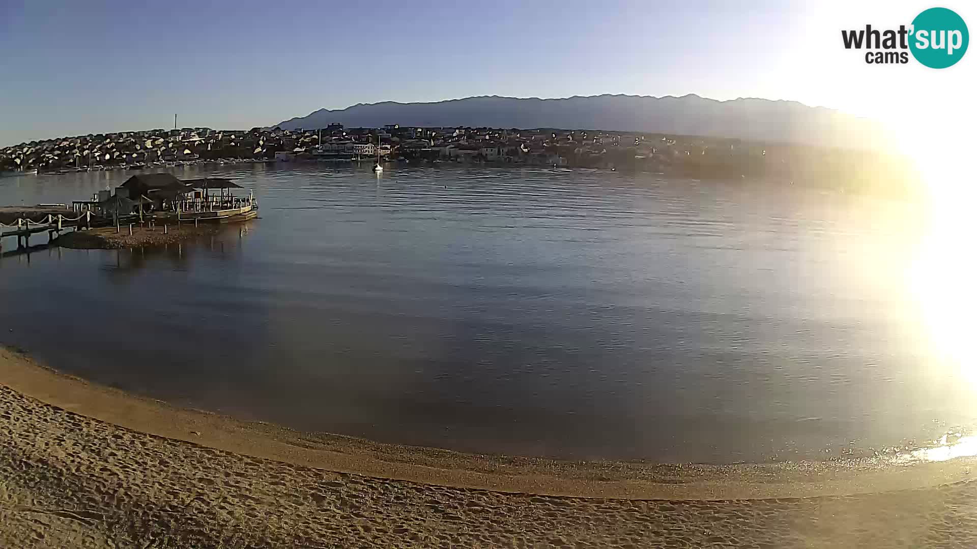 Live webcam Novalja – The Town beach