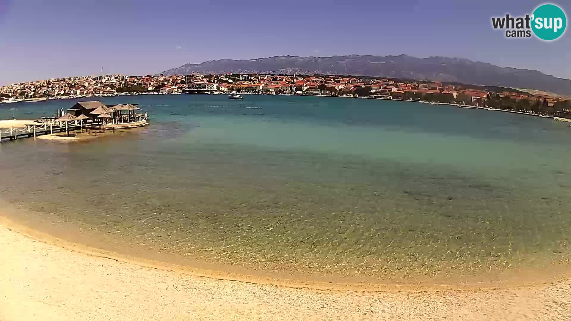Novalja webcam – spiaggia cittadina