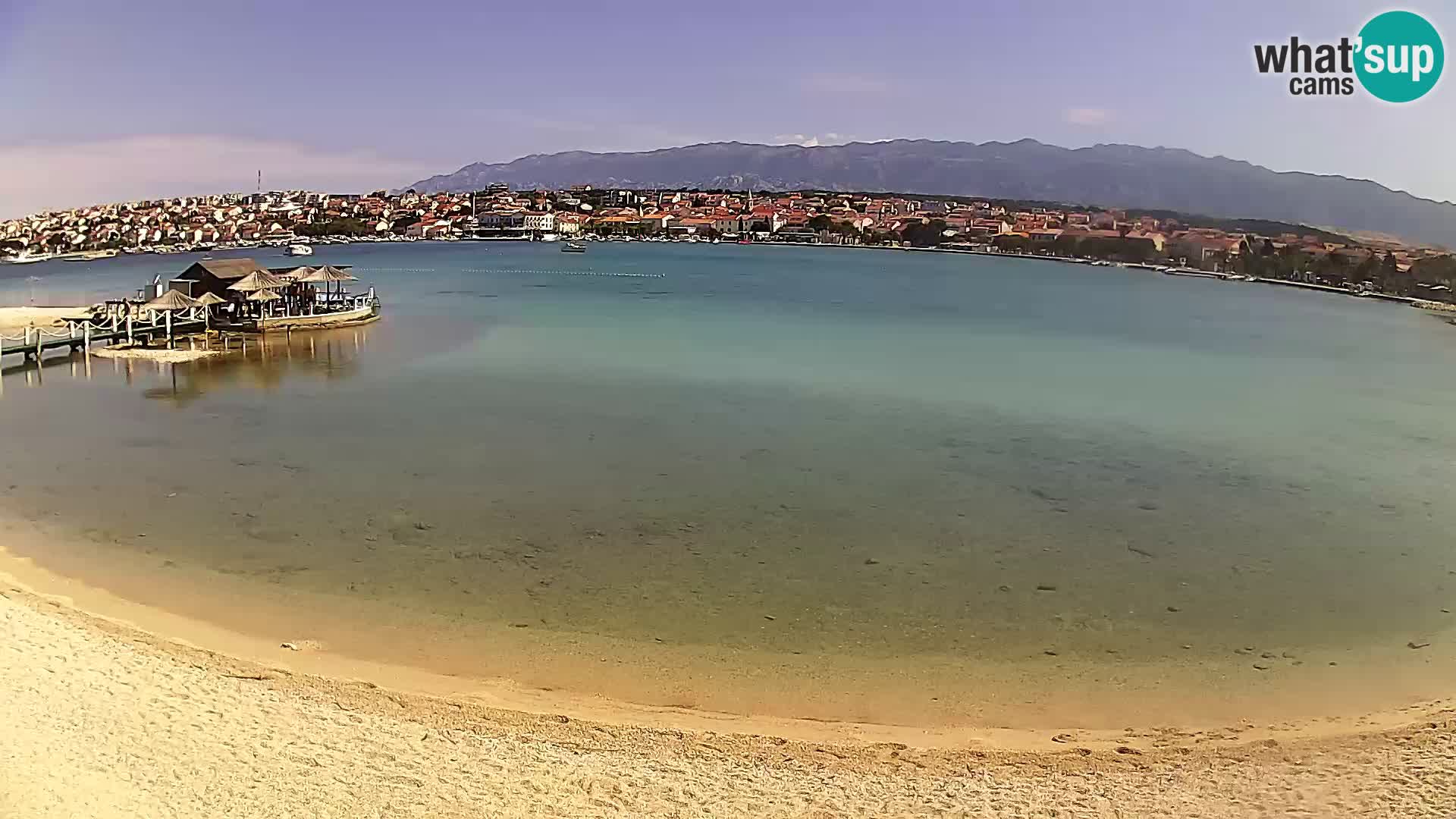 Live webcam Novalja – The Town beach