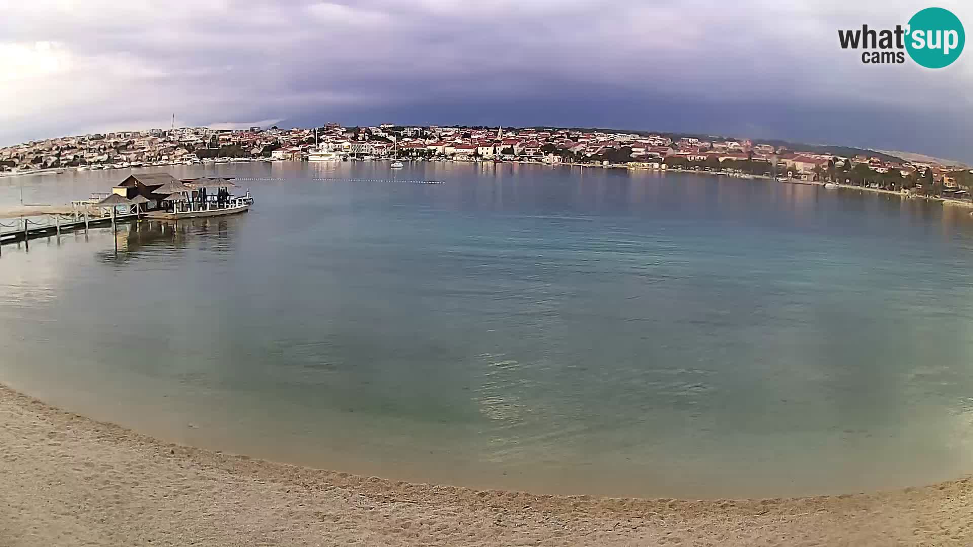Live webcam Novalja – The Town beach