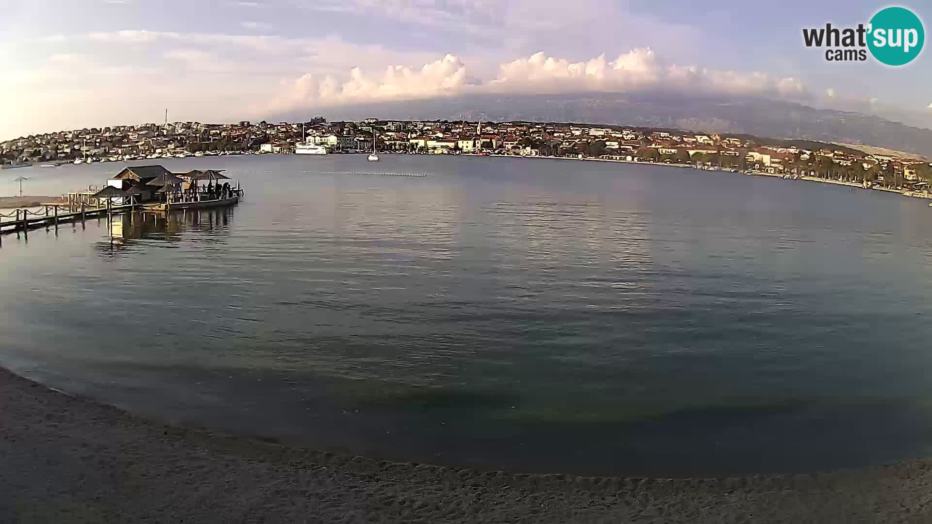 Novalja webcam – spiaggia cittadina