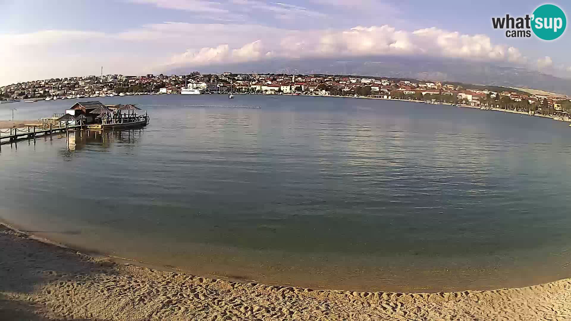 Live webcam Novalja – The Town beach