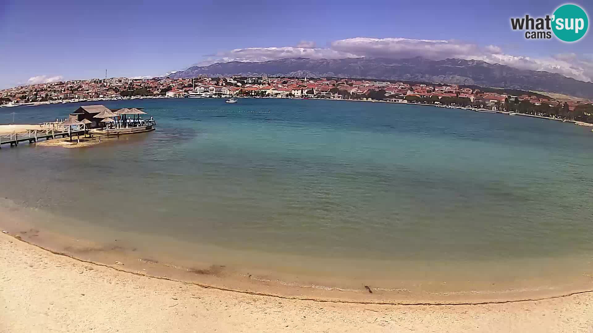 Novalja livecam – plage de la ville
