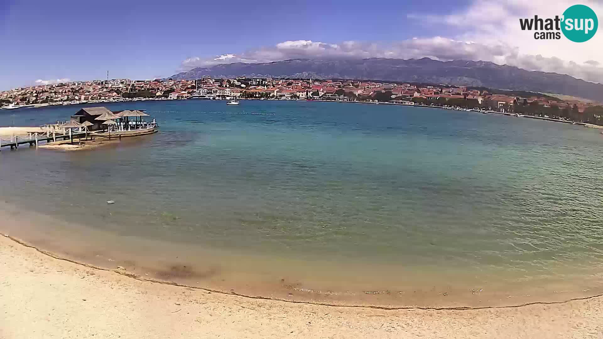 Novalja livecam – plage de la ville