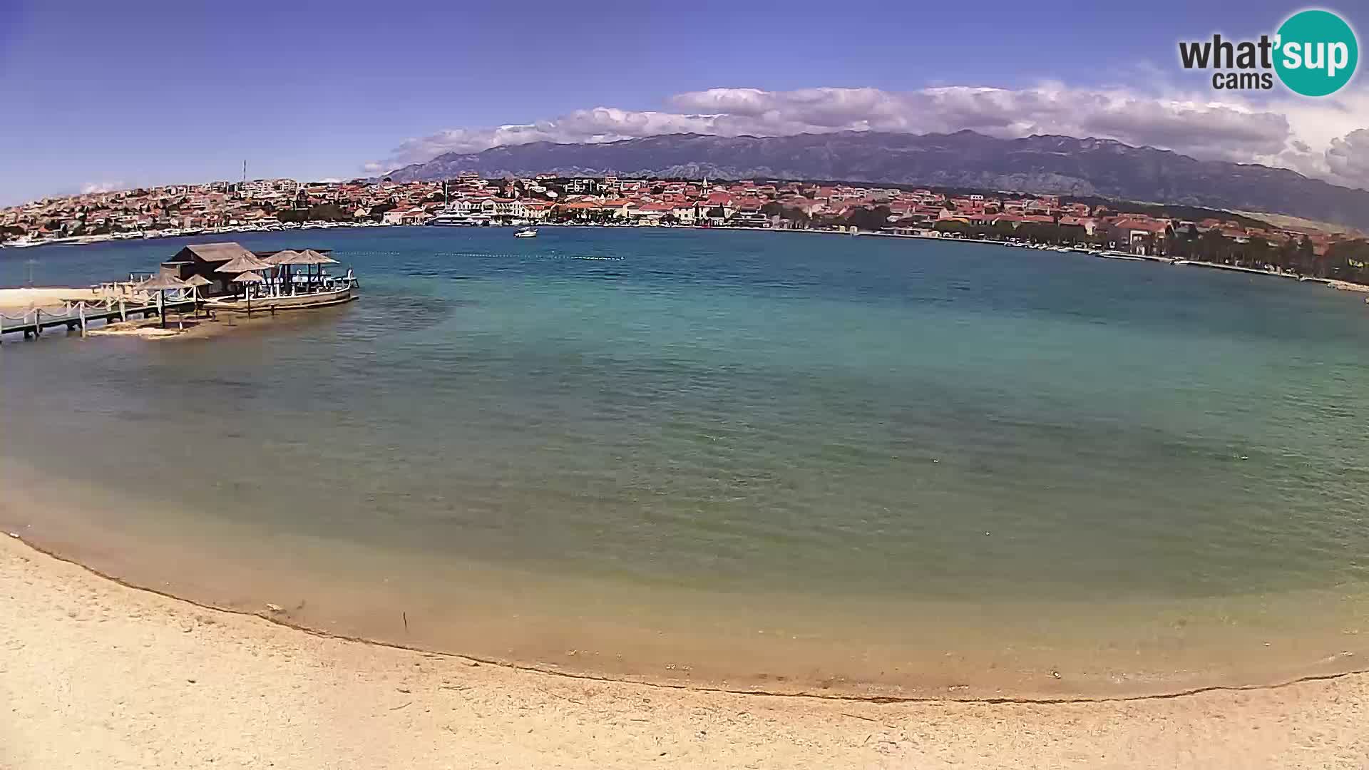 Novalja webcam – spiaggia cittadina