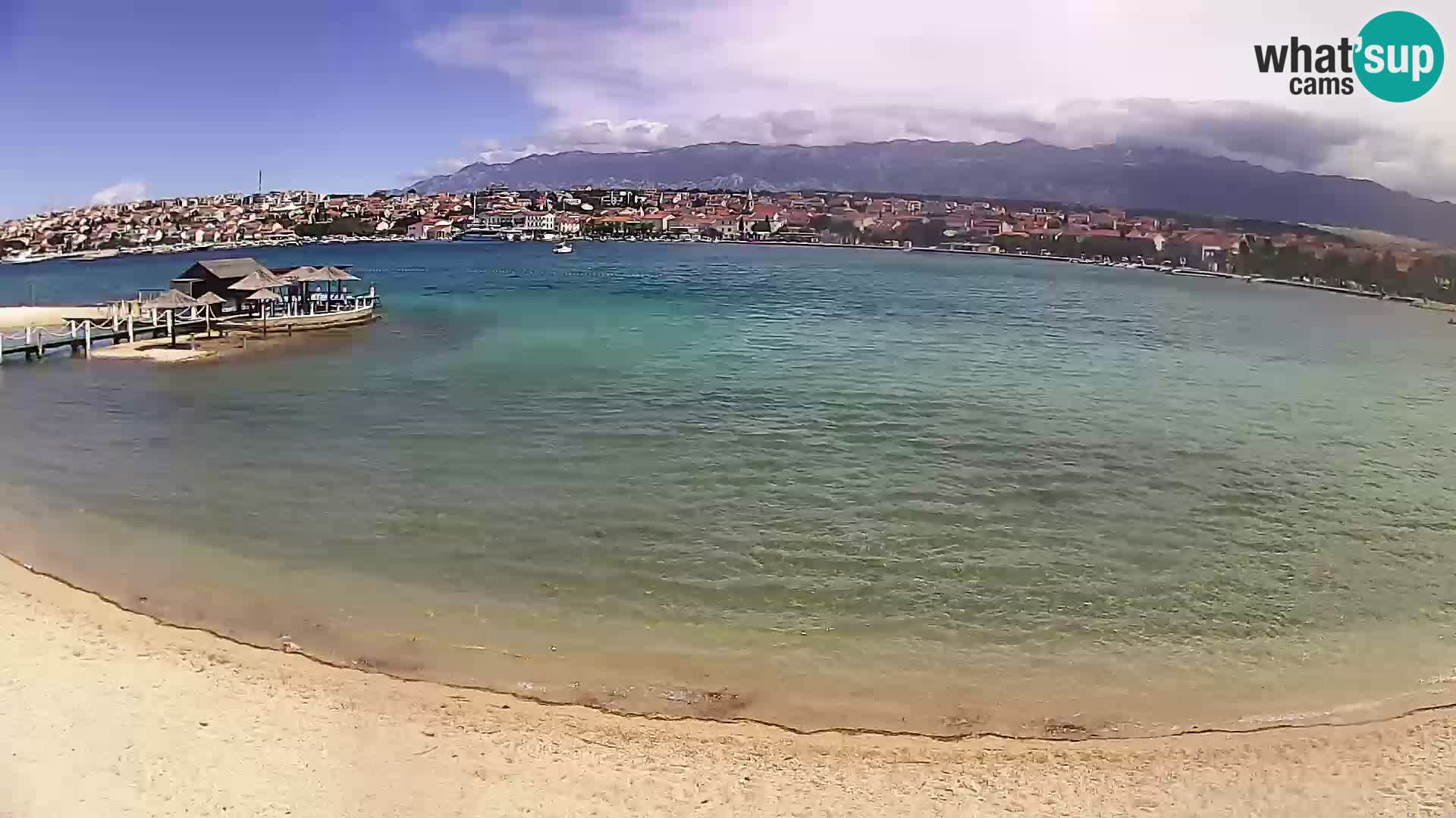 Live webcam Novalja – The Town beach