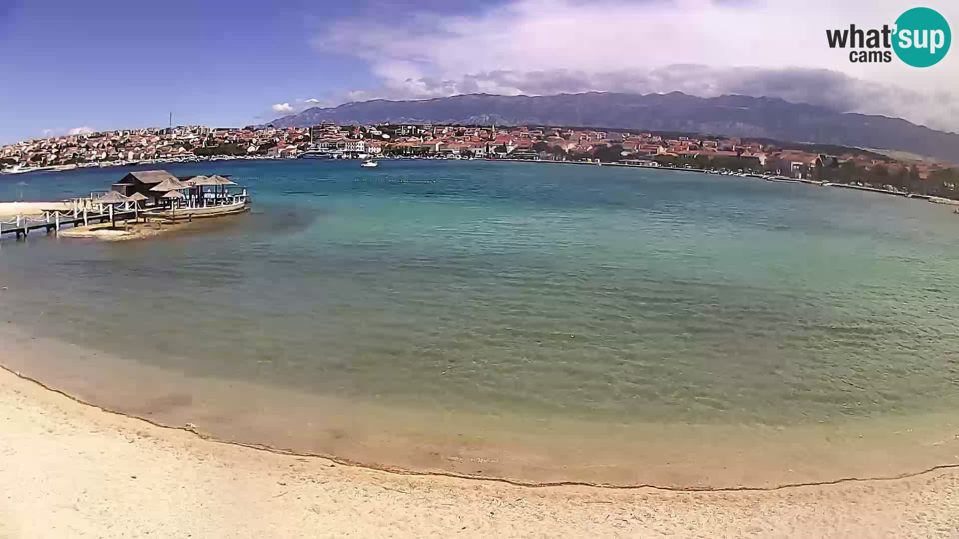 Novalja webcam – spiaggia cittadina