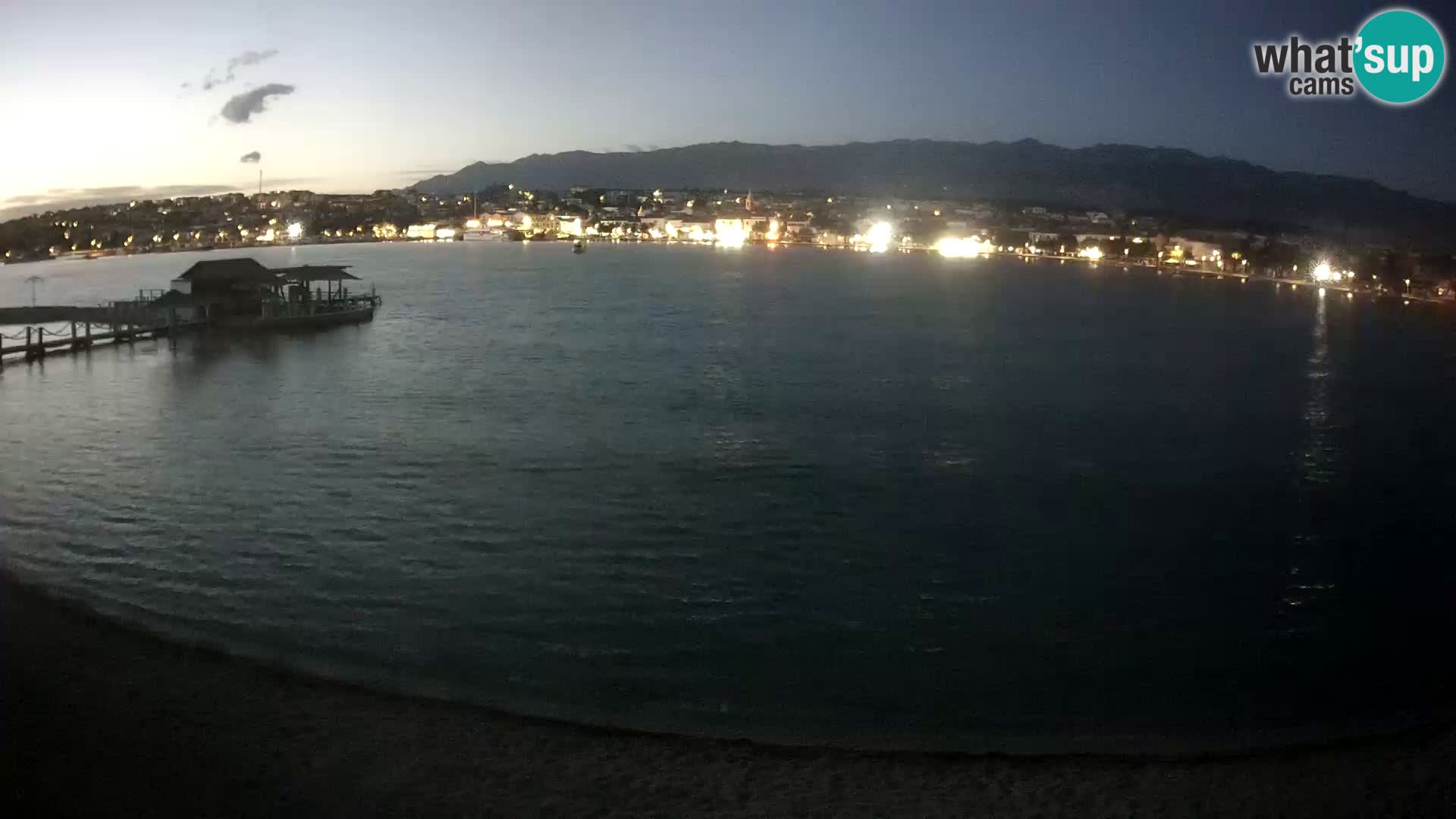 Novalja webcam – spiaggia cittadina