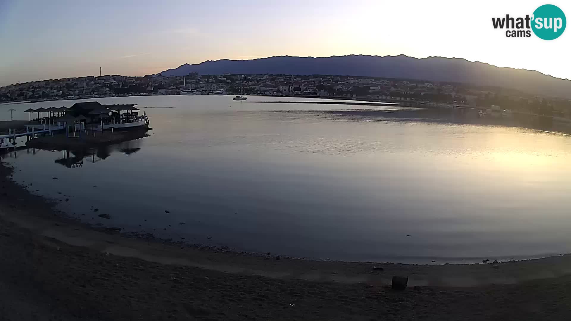 Novalja webcam – spiaggia cittadina