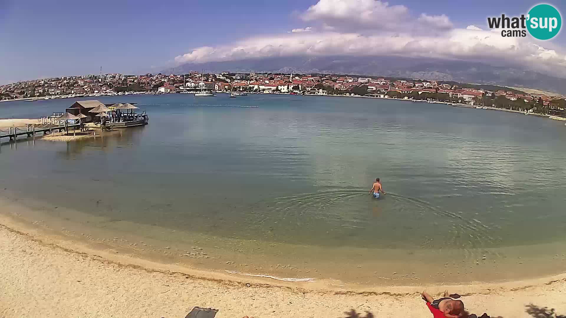 Novalja Kamera v živo – mestna plaža