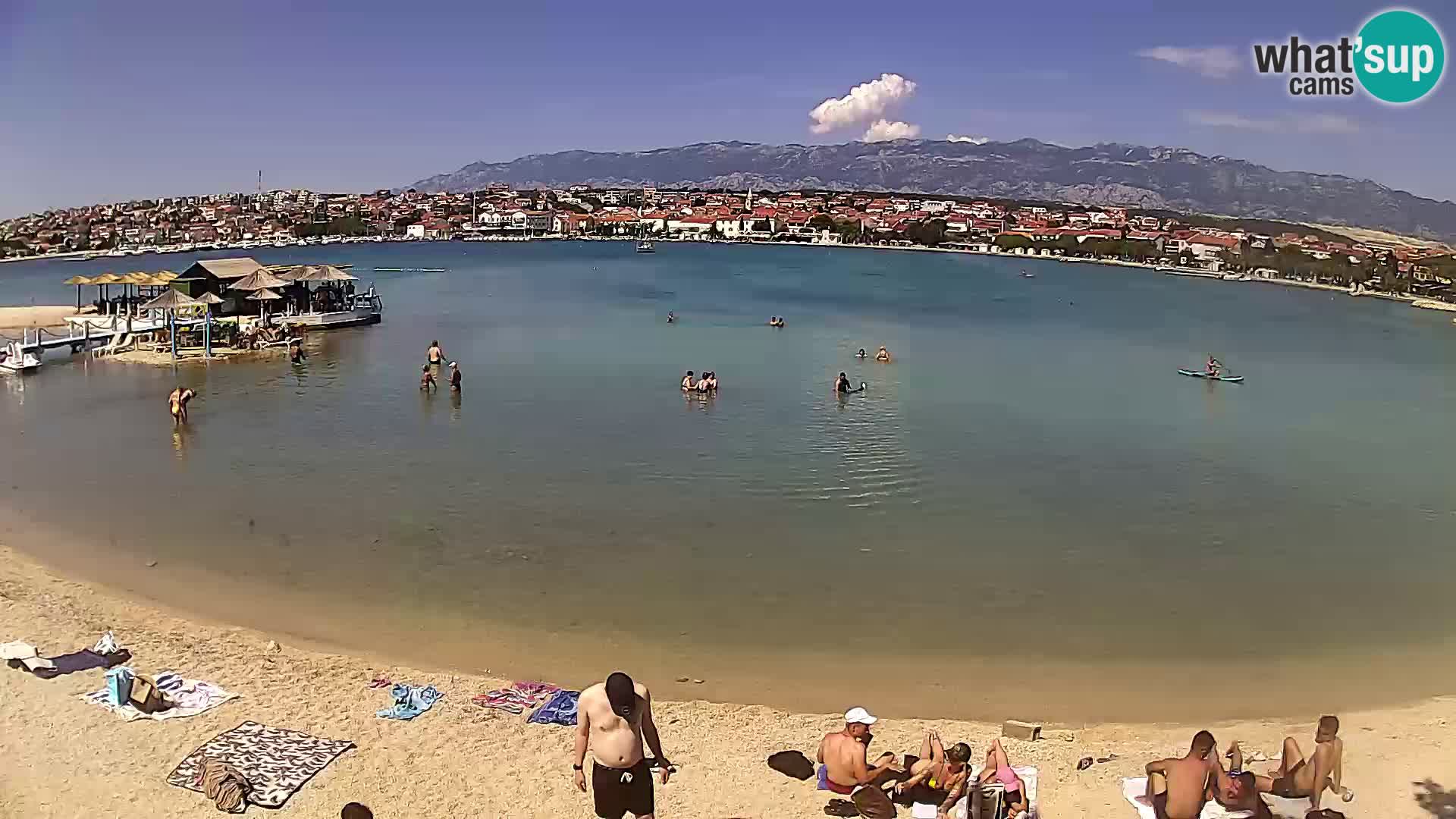 Novalja livecam – plage de la ville