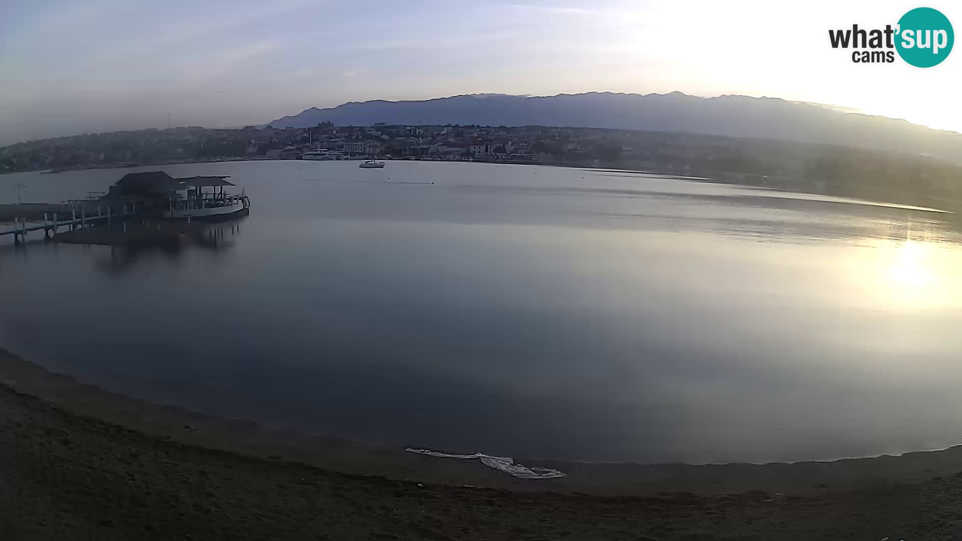 Novalja webcam – spiaggia cittadina