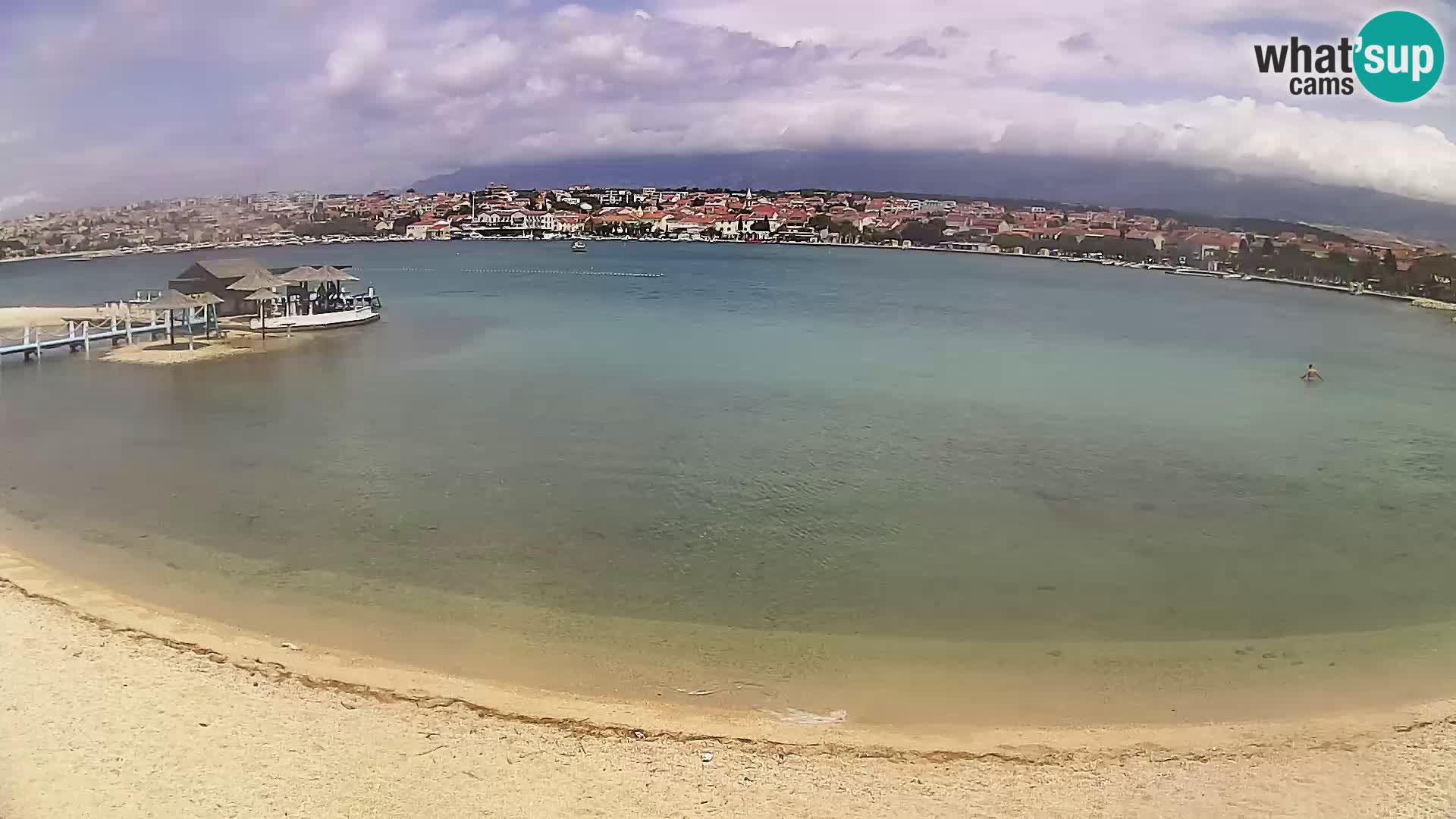 Novalja webcam – spiaggia cittadina