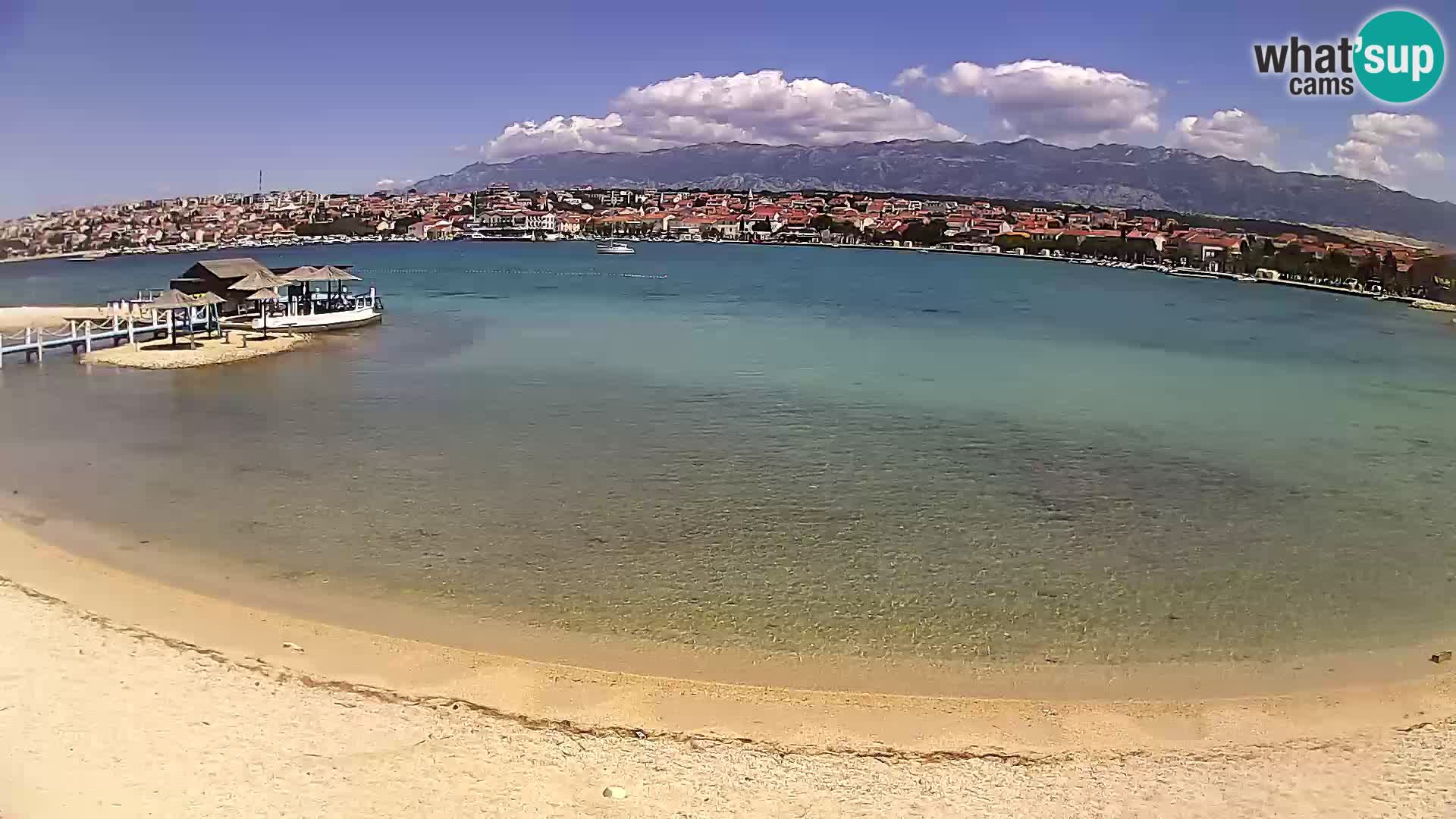 Live webcam Novalja – The Town beach