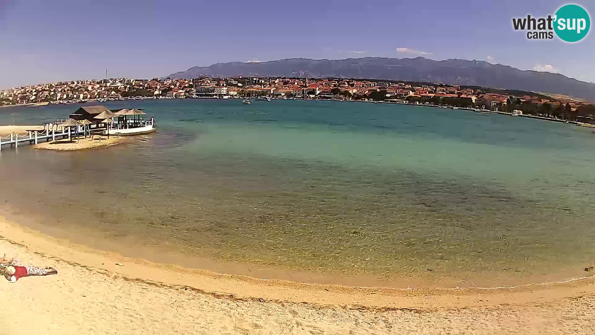 Novalja webcam – spiaggia cittadina