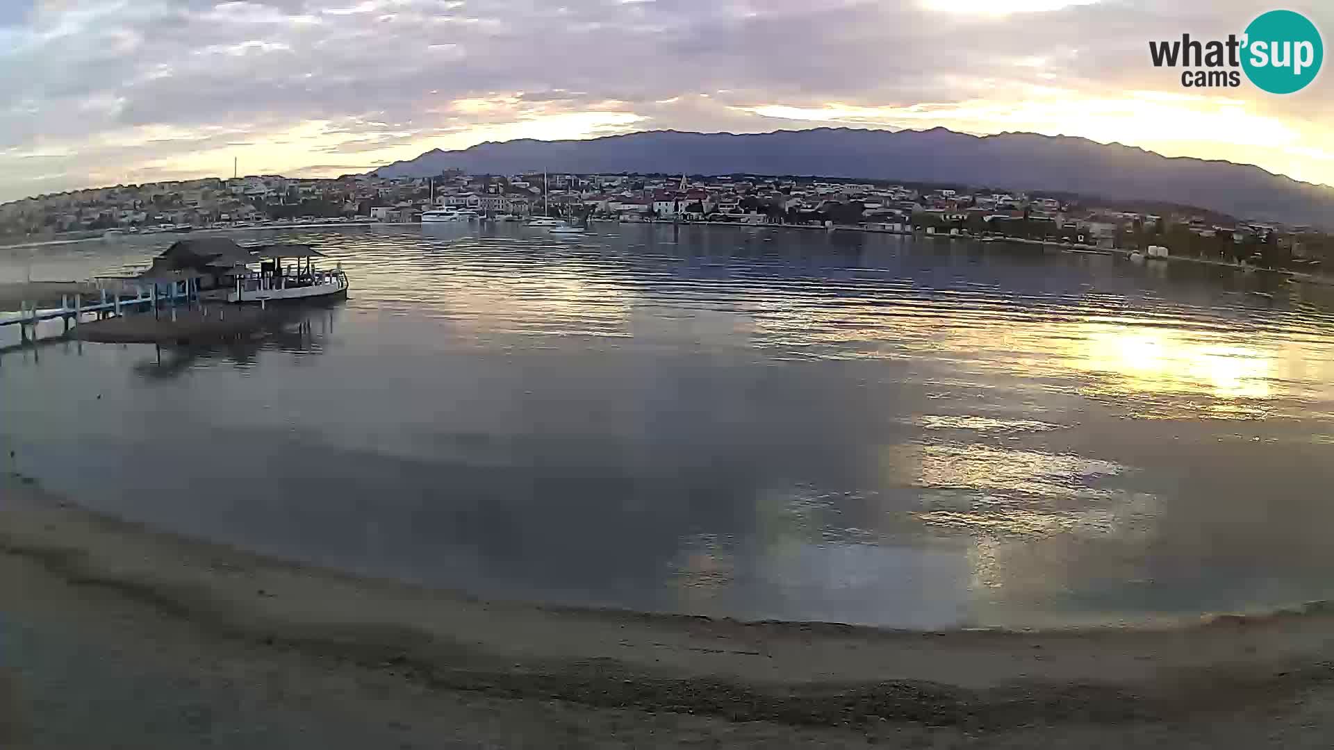 Novalja webcam – spiaggia cittadina