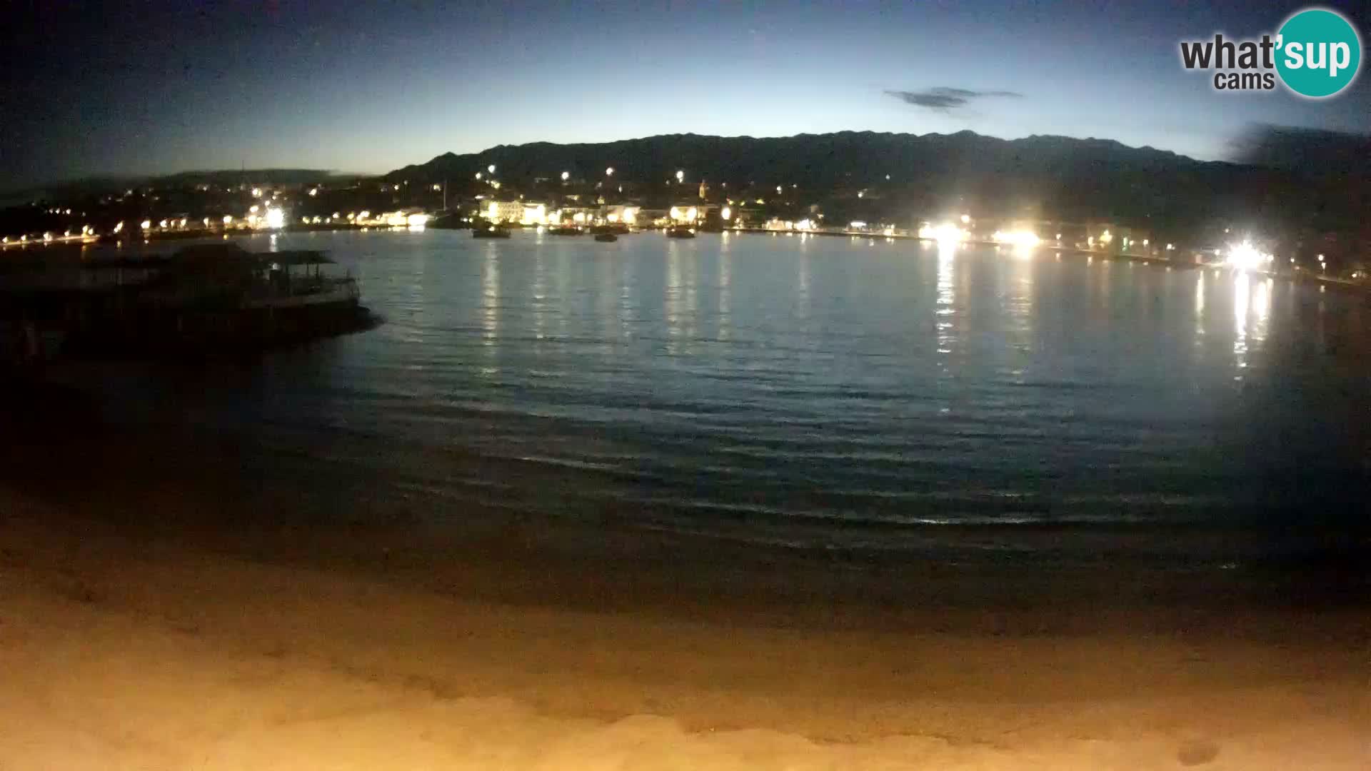Novalja webcam – spiaggia cittadina