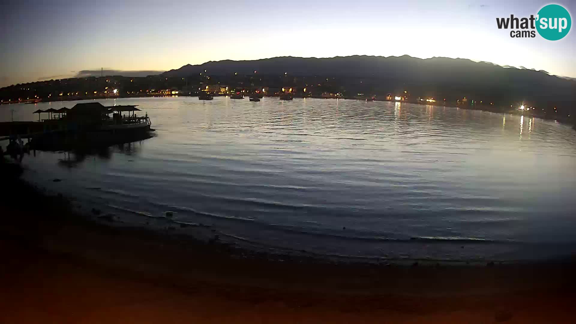Novalja webcam – spiaggia cittadina