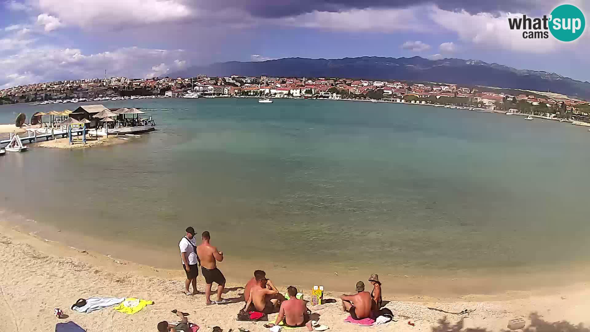 Novalja webcam – spiaggia cittadina