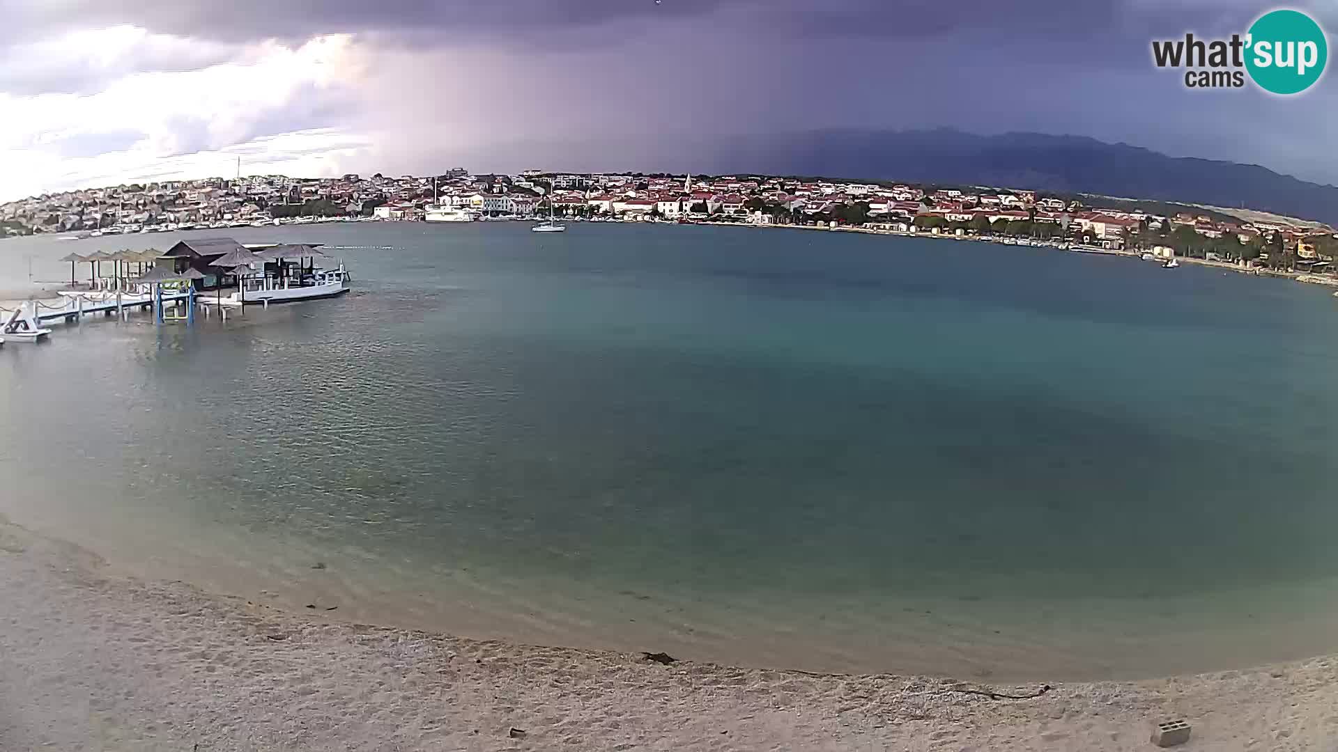 Novalja webcam – spiaggia cittadina
