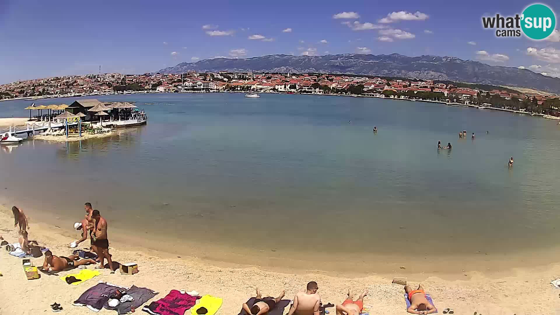 Novalja webcam – spiaggia cittadina