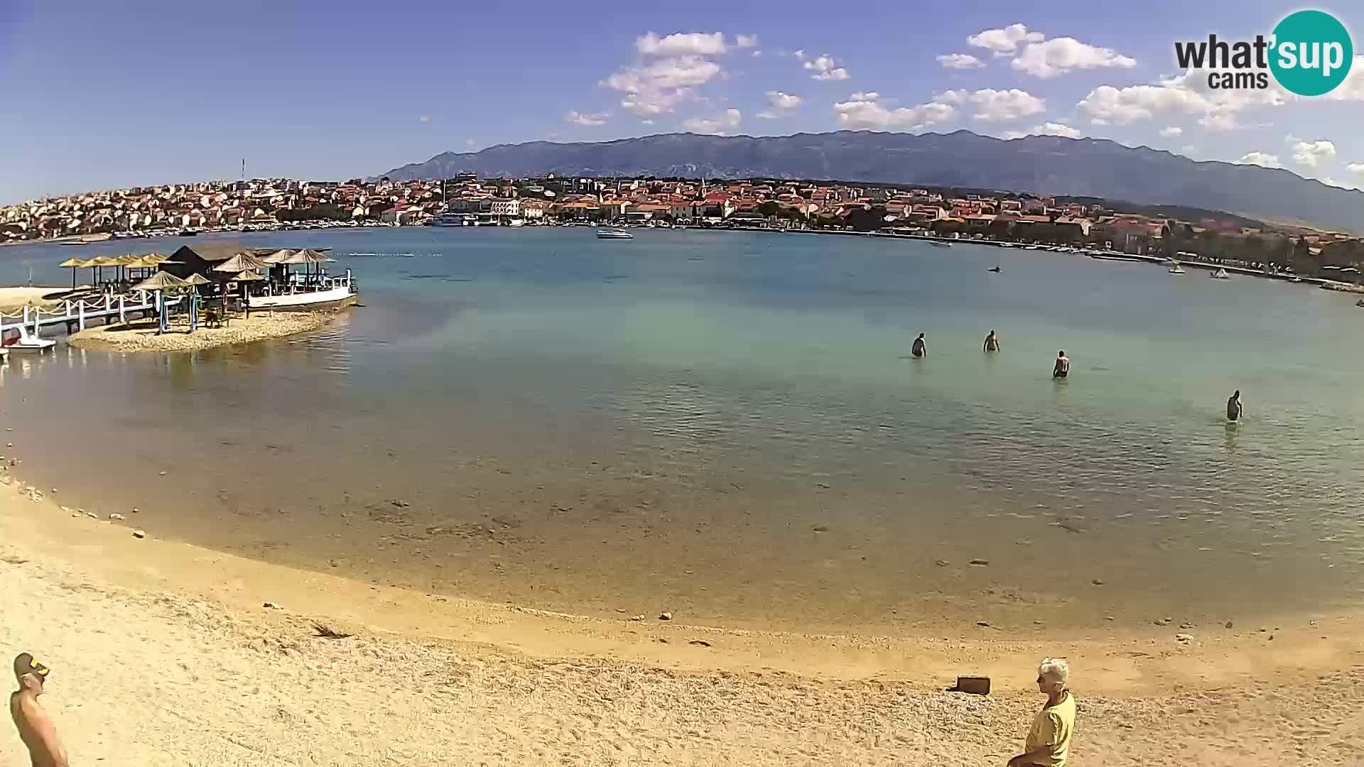 Novalja livecam – plage de la ville