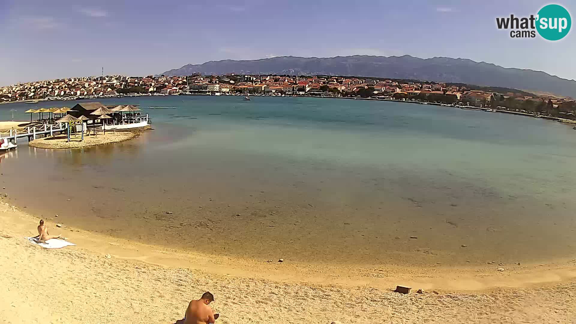 Novalja livecam – plage de la ville