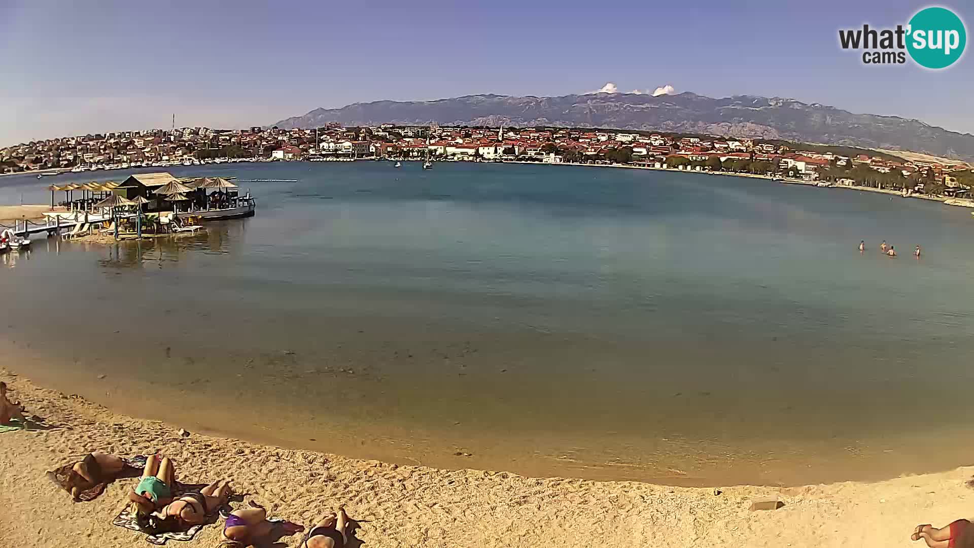 Novalja livecam – plage de la ville