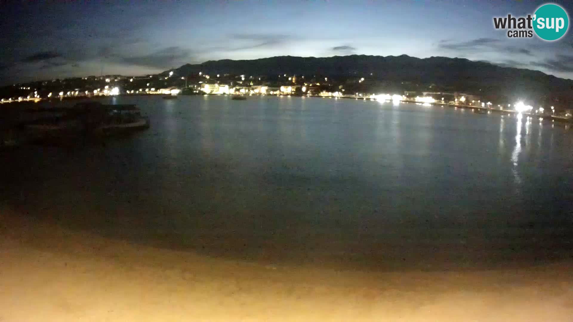 Novalja livecam – plage de la ville