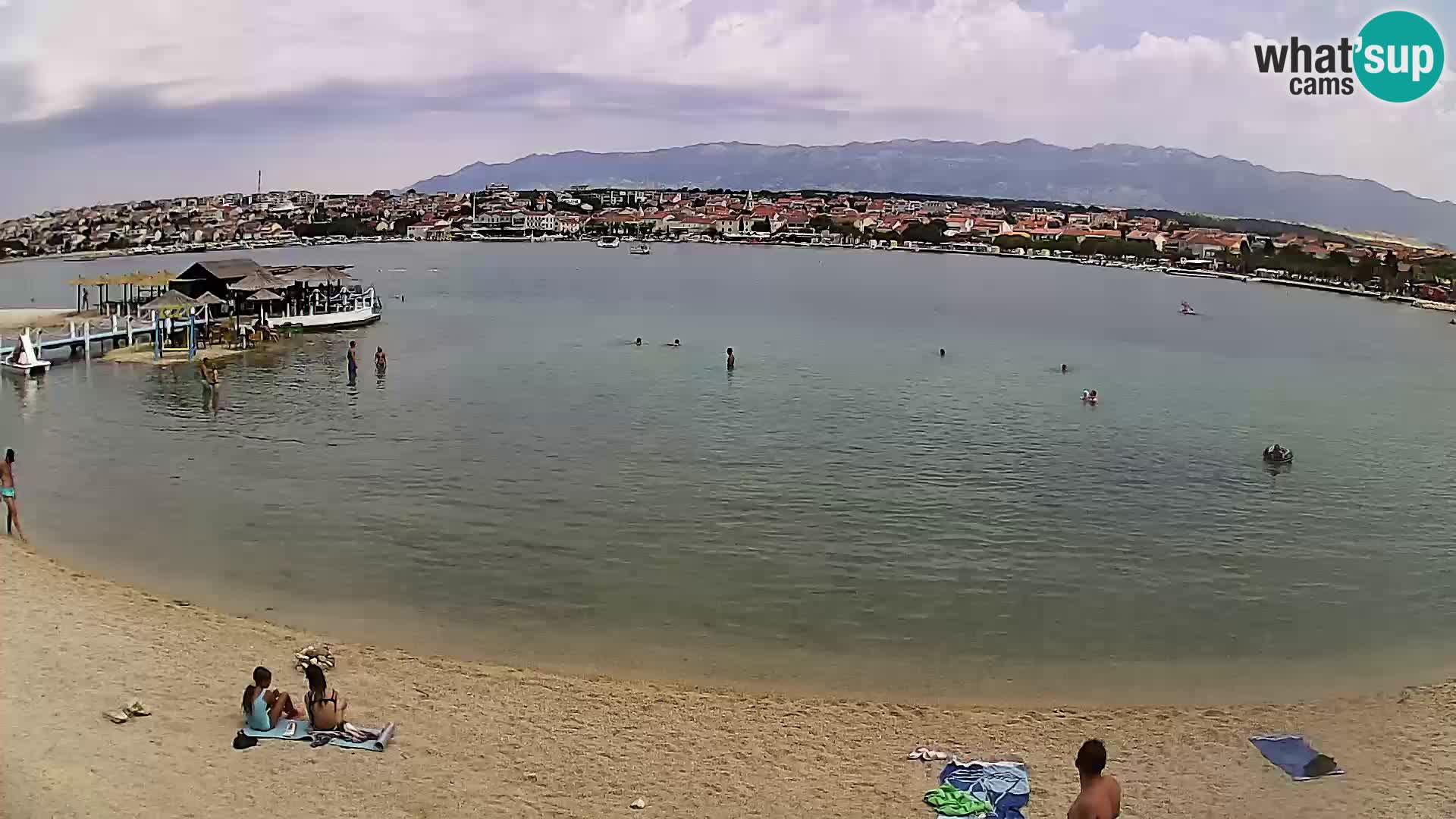 Novalja webcam – spiaggia cittadina
