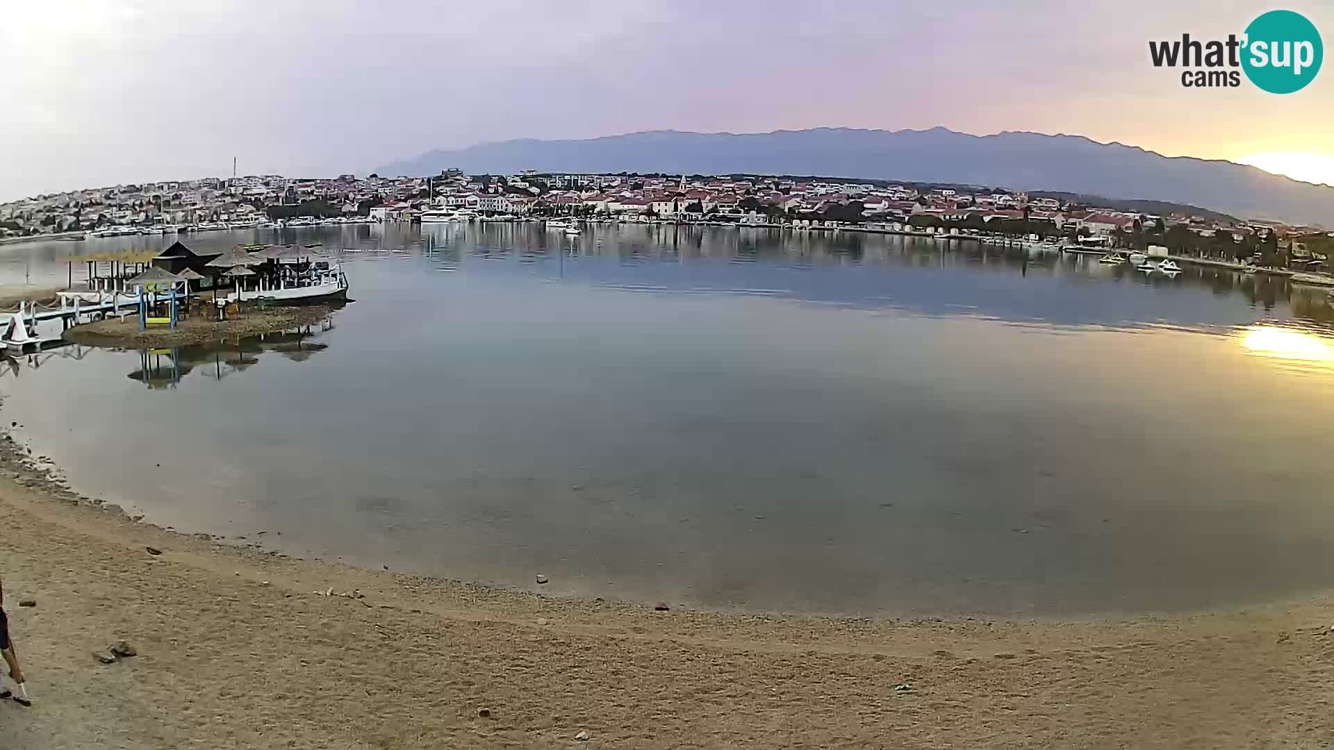 Live webcam Novalja – The Town beach
