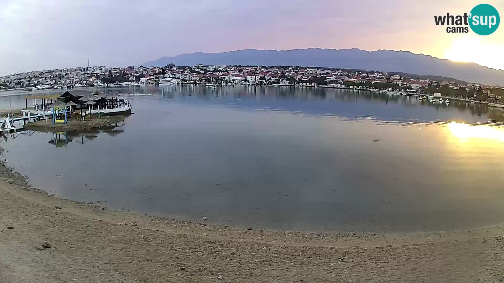 Novalja Kamera v živo – mestna plaža