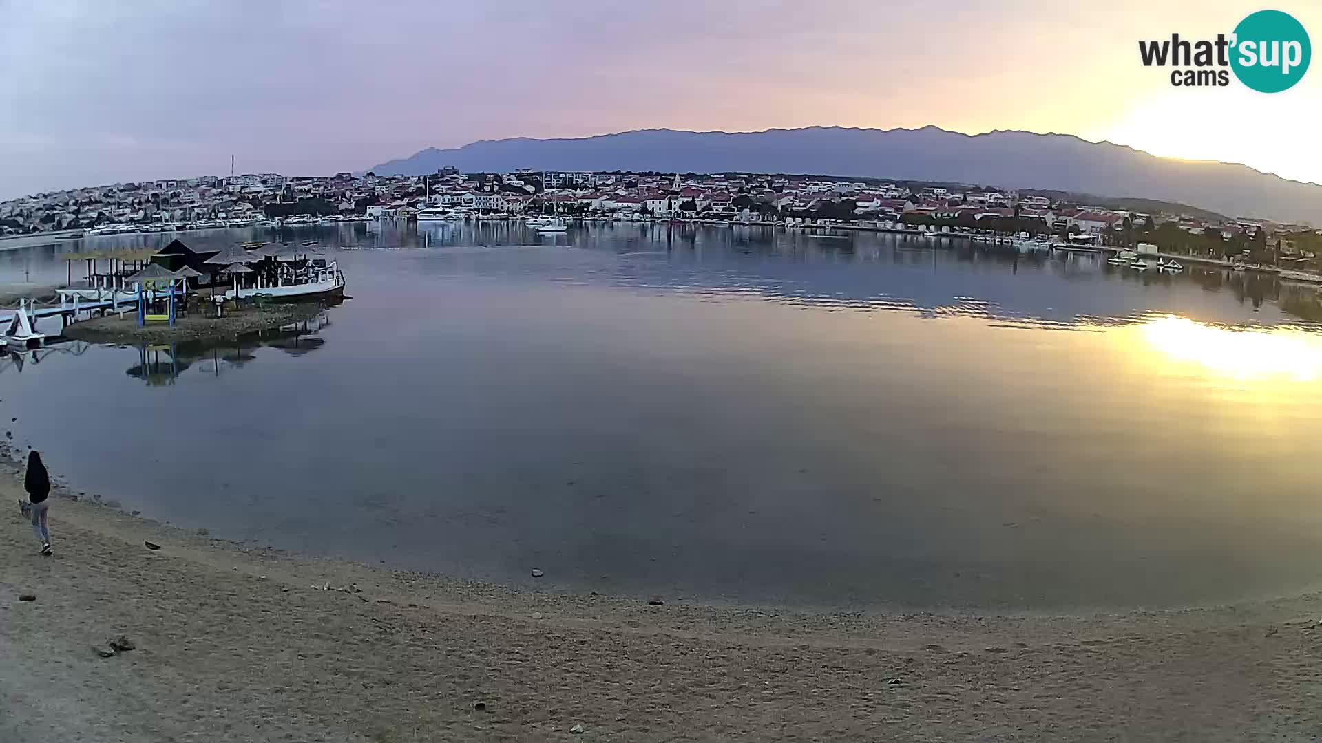 Novalja Kamera v živo – mestna plaža