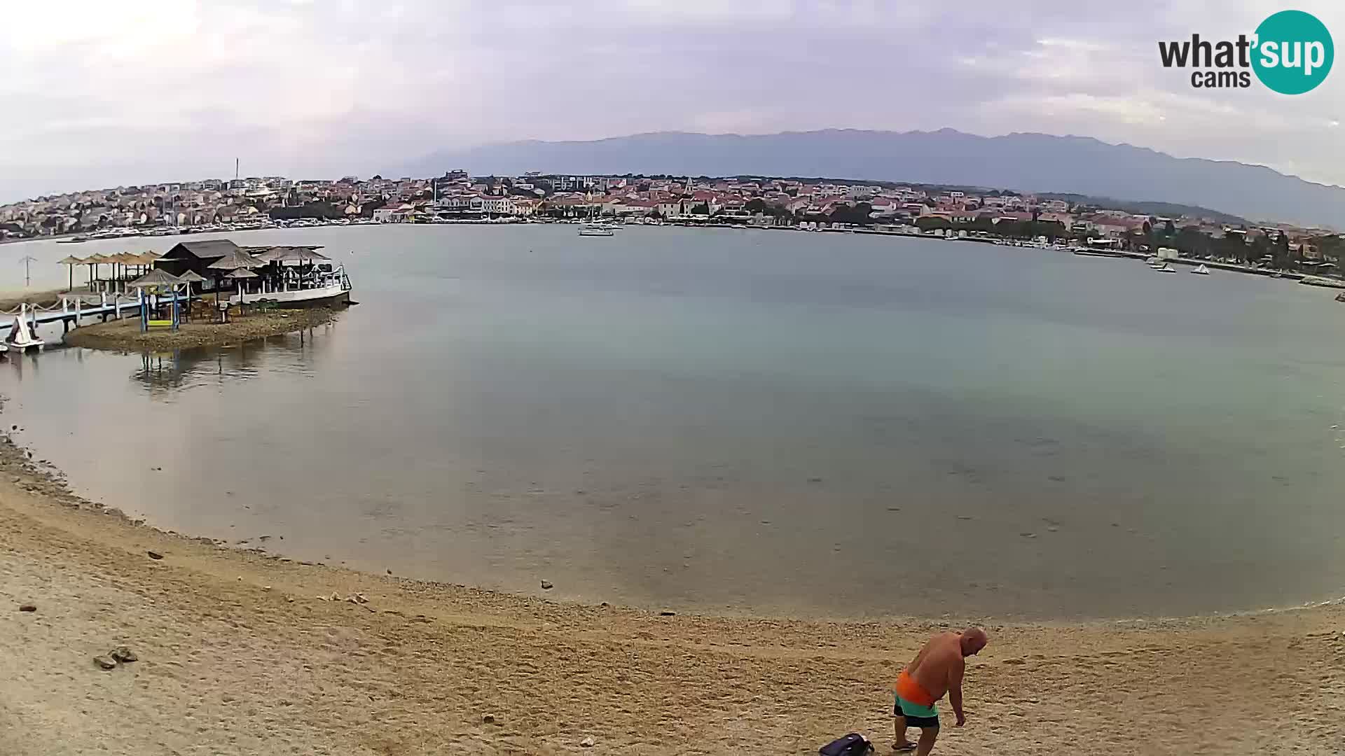 Novalja webcam – spiaggia cittadina