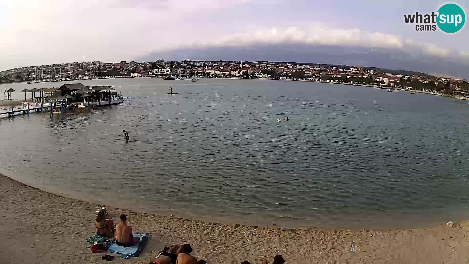 Novalja webcam – spiaggia cittadina
