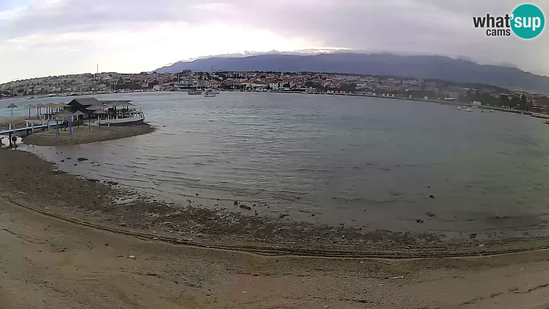 Novalja webcam – spiaggia cittadina