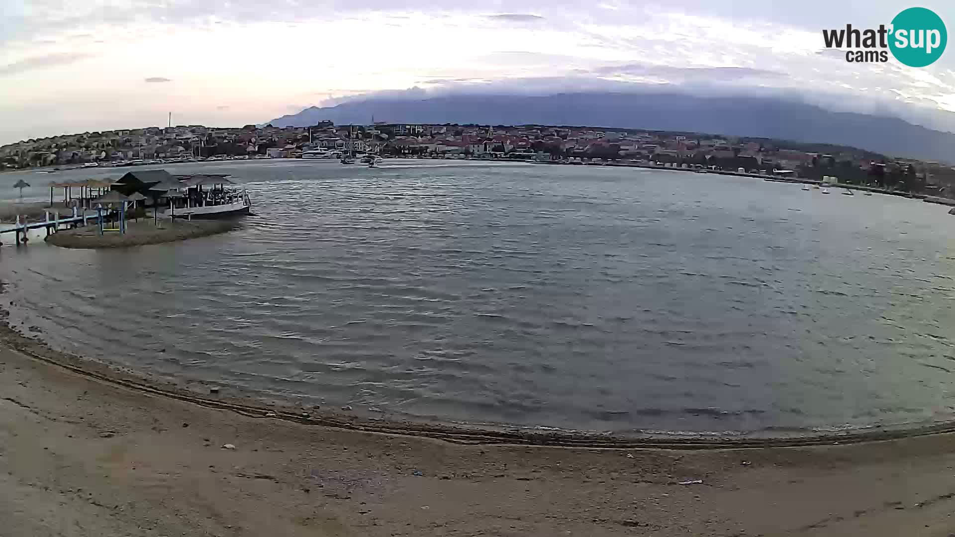 Novalja webcam – spiaggia cittadina
