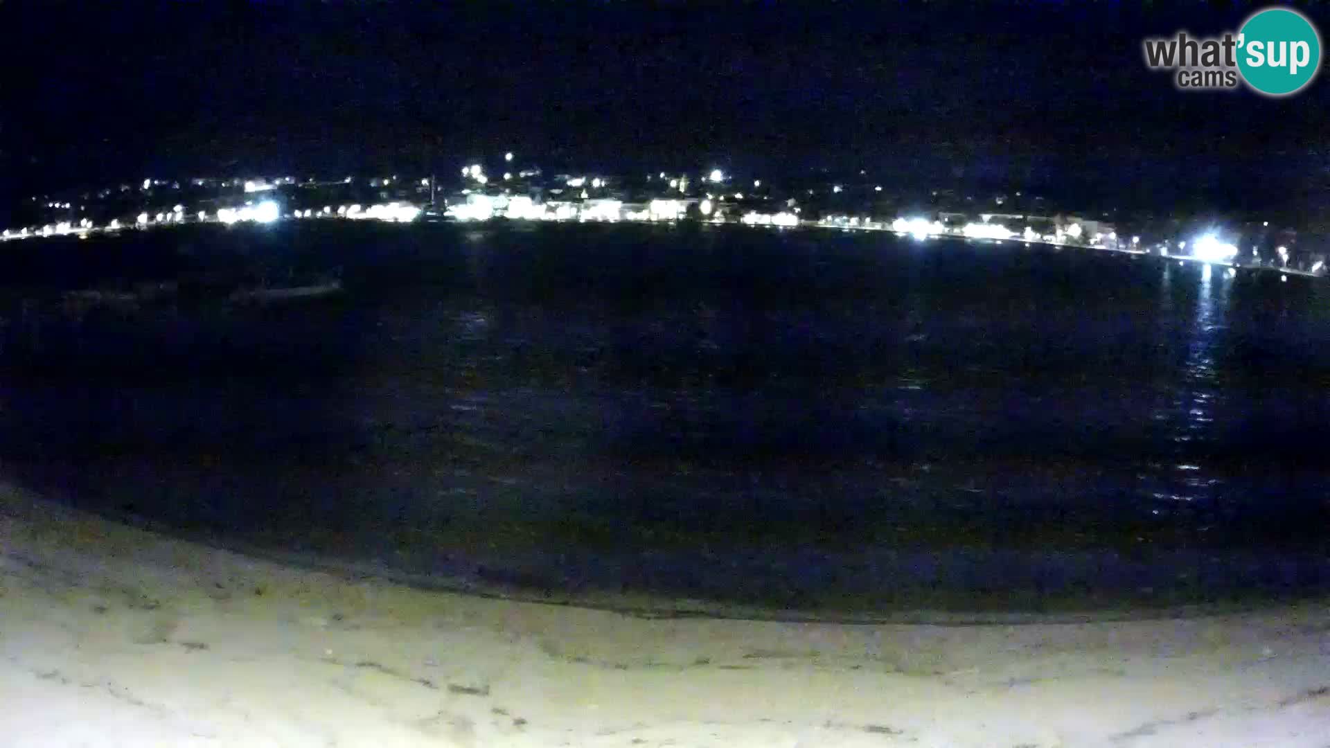 Novalja livecam – plage de la ville
