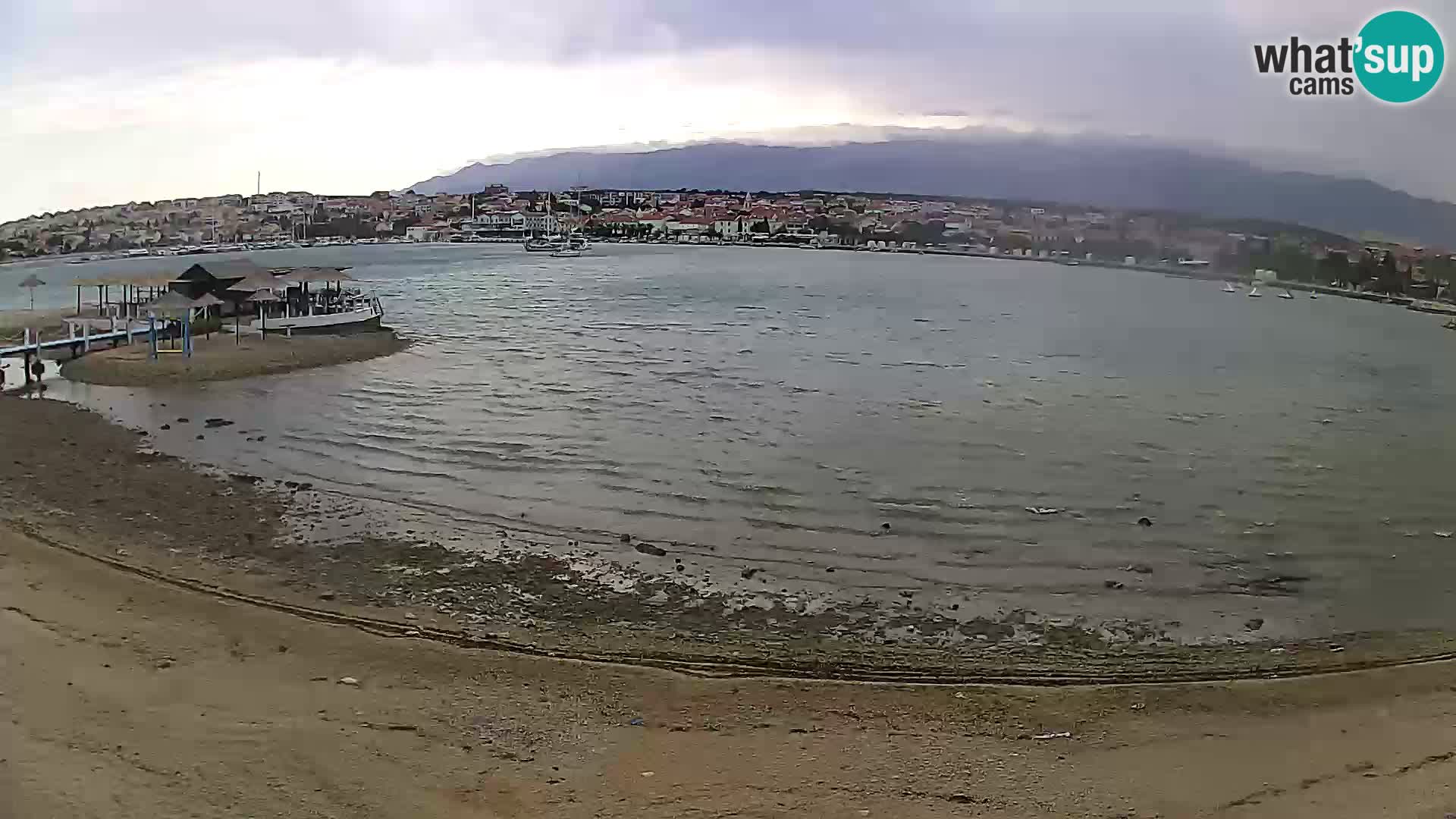 Novalja livecam – plage de la ville
