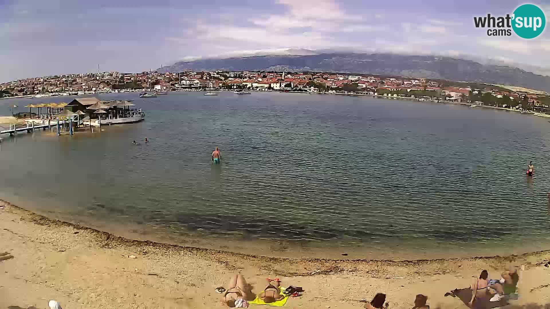 Novalja webcam – spiaggia cittadina