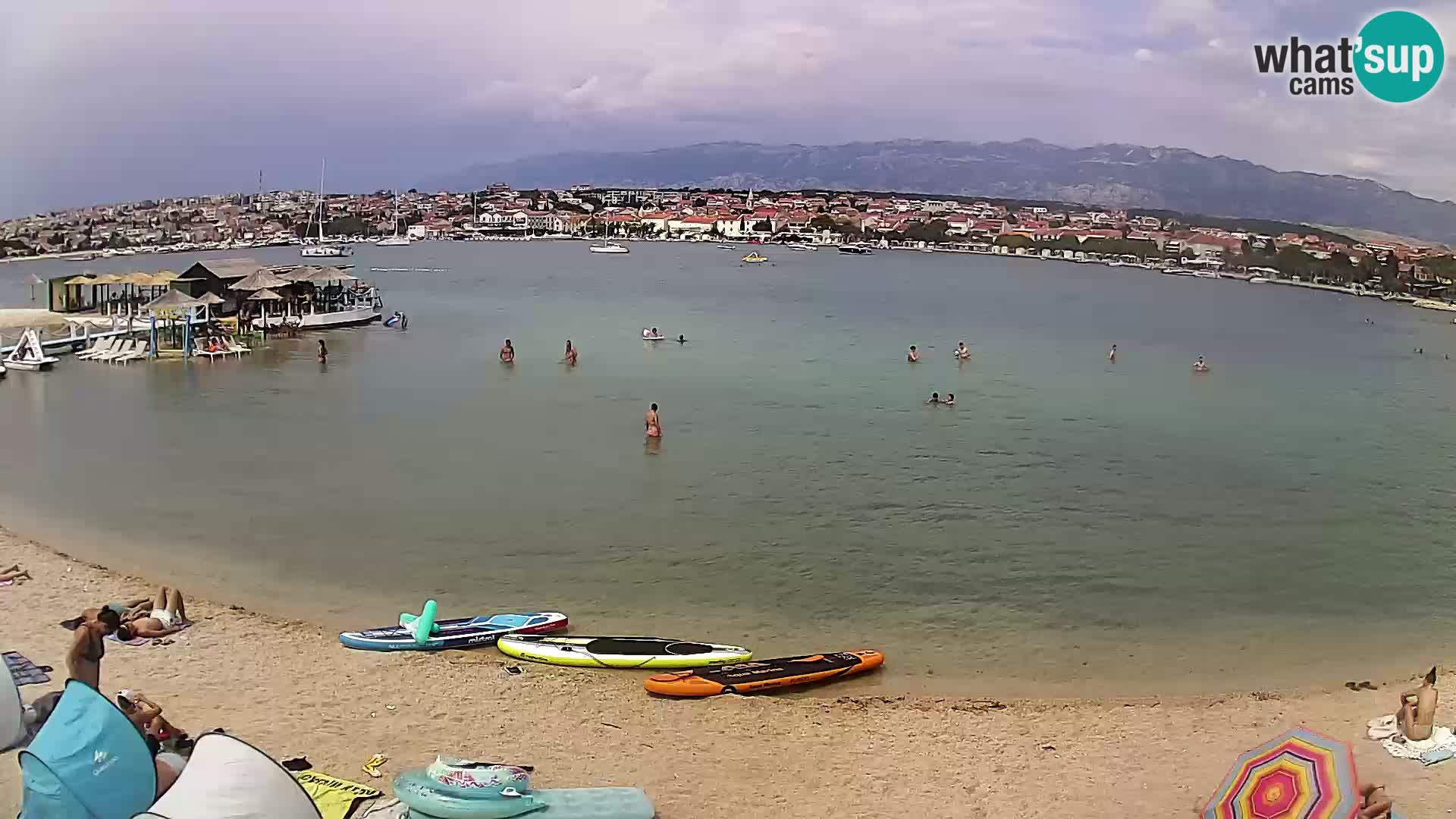 Live webcam Novalja – The Town beach