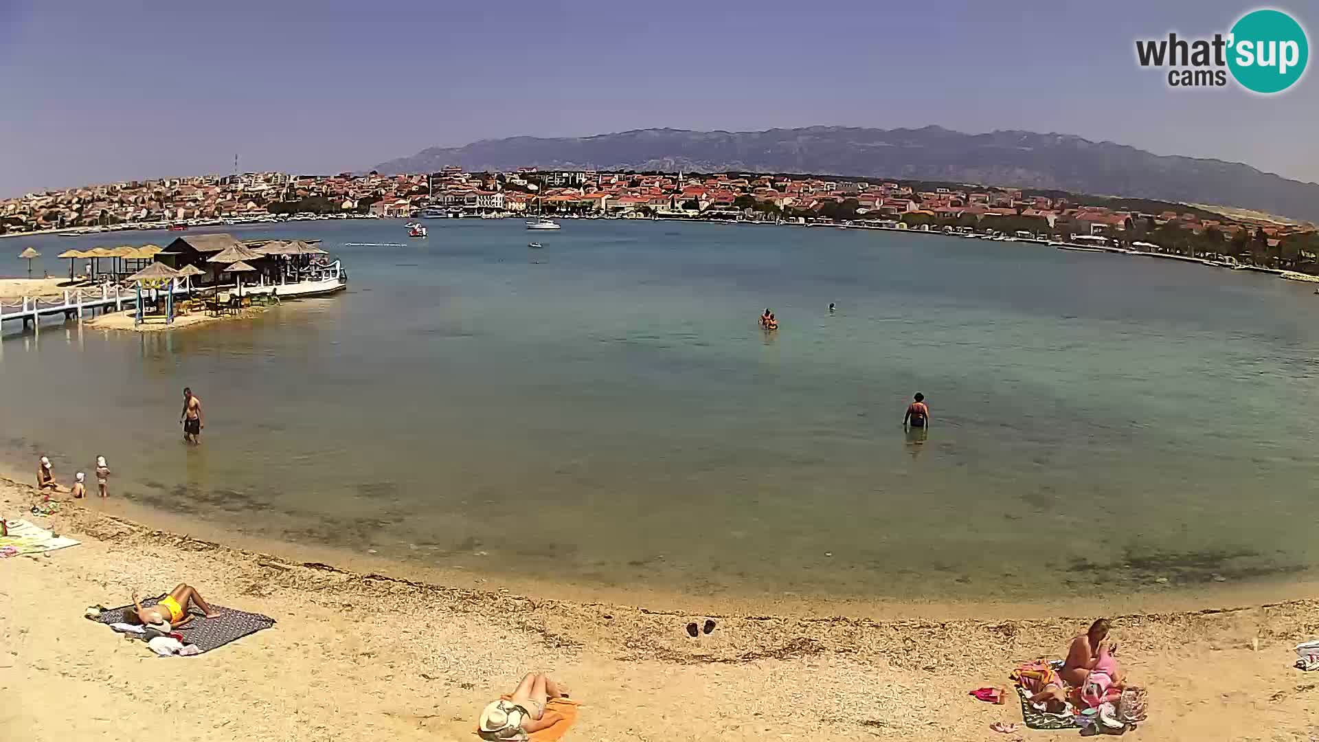 Novalja webcam – spiaggia cittadina