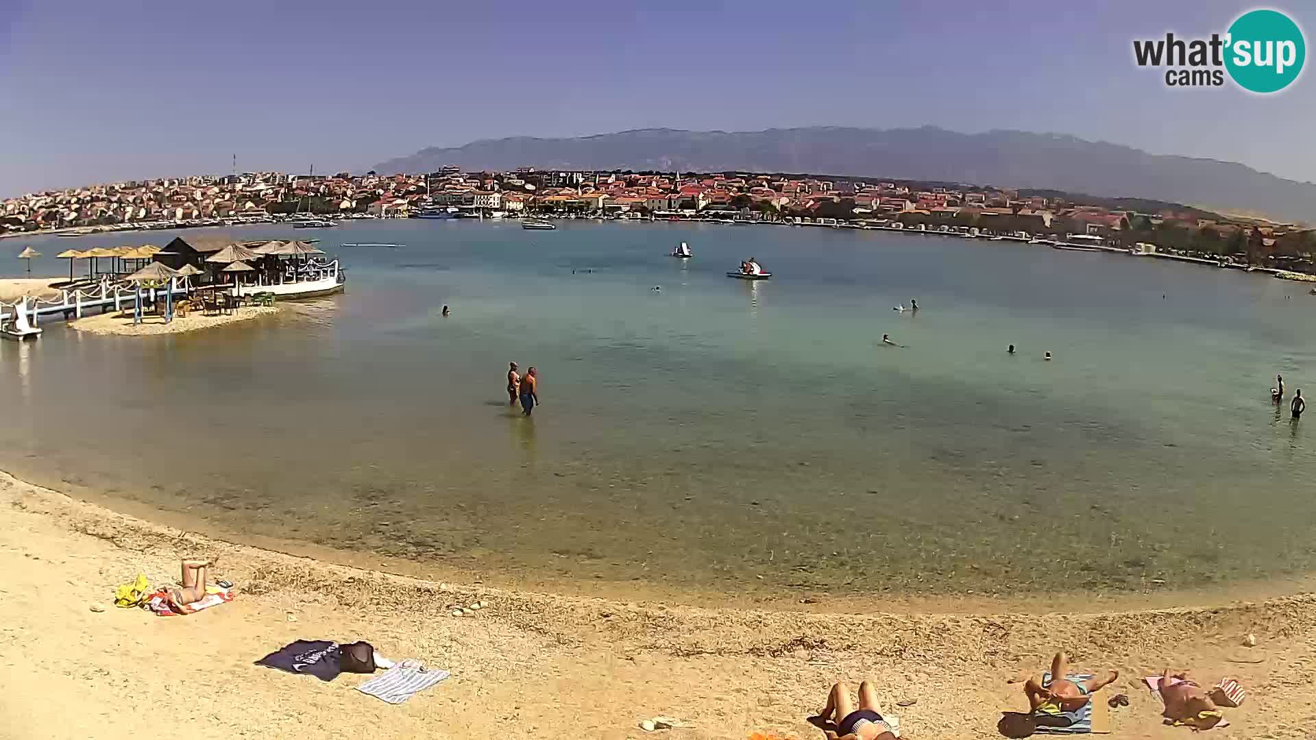 Live webcam Novalja – The Town beach