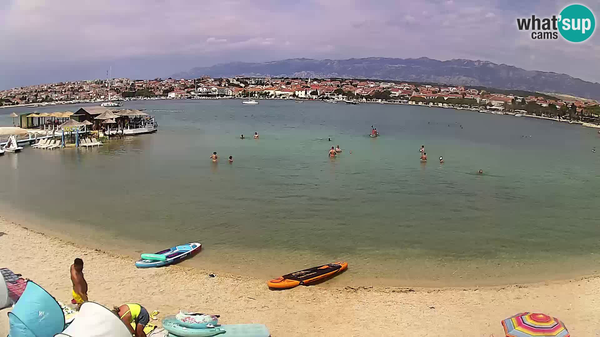Live webcam Novalja – The Town beach